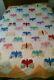 Vintage Hand Made Butter Fly Quilt 82x90