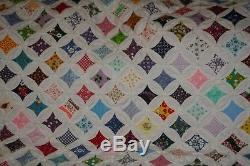 Vintage handmade Cathederal Window QUILT