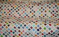 Vintage handmade Cathederal Window QUILT