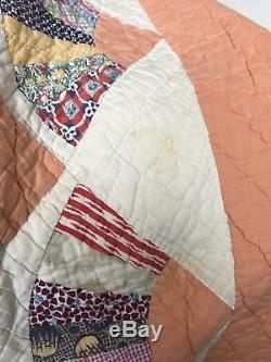 Vintage handmade patchwork quilt