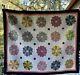 Vintage Handmade Quilt, 69x88, Dresden Plates, Soft And