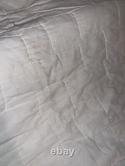 Vintage handmade quilt Comforter 94 Long 80 Wide multi colored Diamond early