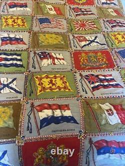 Vintage handmade quilt Flags approximately 79 x 66'? Early 1900s Easton PA
