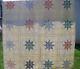 Vintage Handmade Quilt With Stars 72 X 84