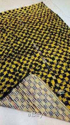 Vintage rug moroccan berber azilal morocco carpet handmade wool rug quilt kantha