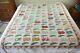 Wear Vintage 30s 40s Applique Tulip Patchwork Quilt 80 X 68 Handmade Colorful