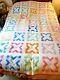 Wow! Vintage Antique Friendship Quilt 1934/1935 56 Squares Hand Made Quilted