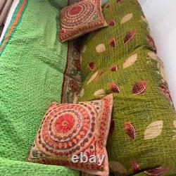 Wholesale Indian Vintage Kantha Quilt Handmade Throw Reversible Blanket Bedspred