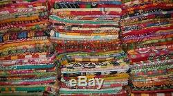 Wholesale Lot Indian Kantha Vintage Blanket Throw Quilt Hippy Bohemian Bedspread