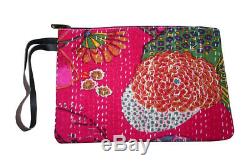 Wholesale Lot Vintage Kantha Clutch Bag Purse Bag Pouch Bag Handbag Cotton 50PCS