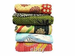 Wholesale Lot kantha Quilt Indian Vintage Bedspreads Cotton Throw Ralli Blanket