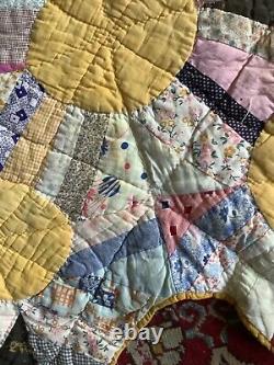 Wonderful hand stitched quilt and ever color imageable 66 x 86 Inches