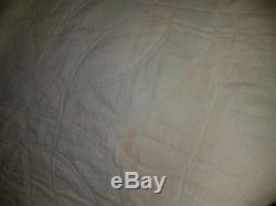 (never Used) Vintage Handmade Double Wedding Ring Quilt 88 X 76